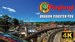 Dragon Coaster POV [4K] | Rye Playland Park