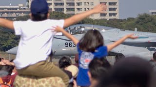 入間航空祭2022 第306飛行隊 F-15 アフターバーナー帰投［4K］