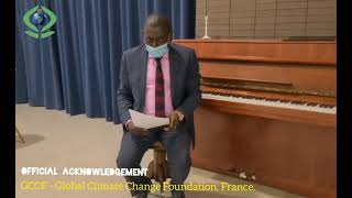 Official Acknowledgement of GCCF - Global Climate Change Foundation,  France .