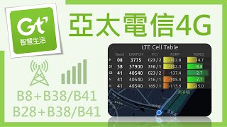 亞太電信4G B8/B28 + B38/B41 2CA收訊測試 花蓮193縣道-南濱 (2021年11月)