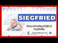 Siegfried - Baby Boy Name Meaning, Origin & Popularity - RandomNames.com