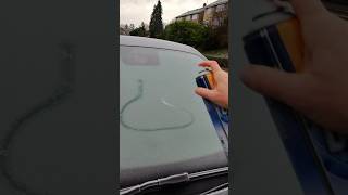 Street art car graffiti on random frosty cars ! #streetart #graffiti #asmr #art #spraypaint #funny