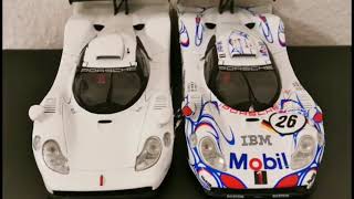 Die Cast 1:18 Modelcar Decal Livery Cleaning Plain Body Autoart Maisto Porsche 911 GT1 Road Version