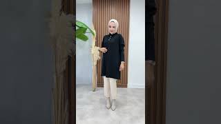 NİSA TUNİK STD 38-48 Tunik 1Sınıf Triko Kumaş Omuzları Düşük Model #keşfet #keşfetteyiz #hijabdesign