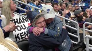 Laila Anderson meets her donor Kenton Felmlee