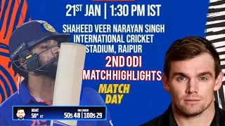 INDIA 🇮🇳 vs New Zealand 🇳🇿  2nd ODI match highlights #indvsnz  #indiacricketteam #cricket