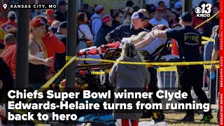 Super Bowl winner Clyde Edwards-Helaire turns from Chiefs running back to parade shooting hero