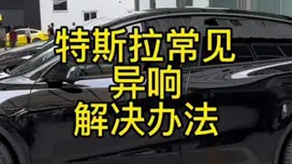 特斯拉常见异响解决方法 特斯拉 特斯拉异响 特斯拉车主 新能源 特斯拉modely