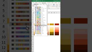 Change the Theme Colors in Excel