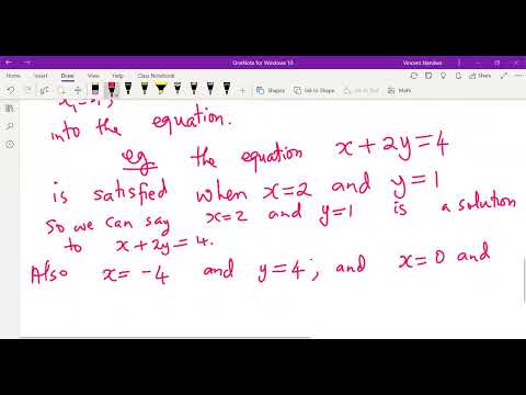 Linear Equations Part 1 - YouTube