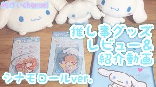 サンリオ推し事グッズ紹介＆レビュー動画!!シナモロールver.