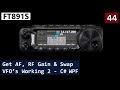 FT891S No.44 - Getting More Buttons & Controls Working 4 - C# WPF - David G7UIV