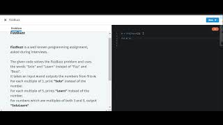 SOLOLEARN PROJECT - 3 |FIZZ BUZZ |khushi ozha