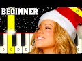 3 Famous Christmas Songs - Easy and Slow Piano tutorial - Beginner