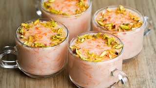 Carrot Milk Dessert Cup Recipe | Carrot Dessert | Carrot Milk Rice Pudding Dessert | N'Oven