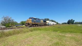 Special move CSX P936 towing Sunrail Haines City, FL 10/8/22