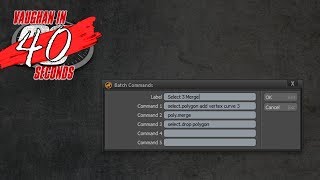 MODO | Batch Command Dialog
