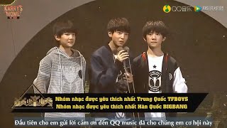 [Vietsub][QQ Music Awards 2015] TFBOYS-Giải nhóm nhạc được yêu thích nhất Trung Quốc