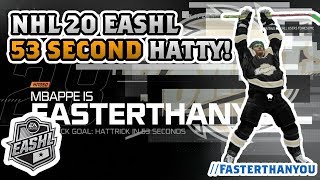 NHL 20 EASHL 53 Second HAT-TRICK!!! ( EASHL NHL 20 Gameplay)
