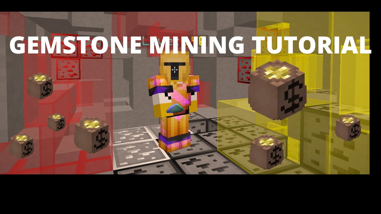 Gemstone Mining Tutorial Best Ways To Mine Gemstones Hypixel Skyblock