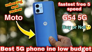 best 5G phone in low price|| MOTO G54 5G unboxing and review 🔥