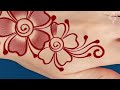 stylish finger floral mehndi design quick and beautiful