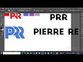 logo prr pierre renel rene how to design logo letter monogram in adobe illustrator logos art