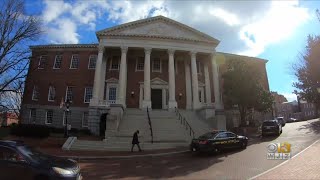 Law Enforcement Presence Heightened At Maryland State House As Joe Biden Sworn In As President In DC