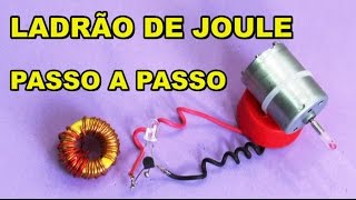 GERADOR EÓLICO COM LADRÃO DE JOULE PASSO A PASSO