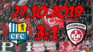 Chemnitzer FC 3:1 1. FC Kaiserslautern - 27.10.2019 - Same procedure as every Spieltag...