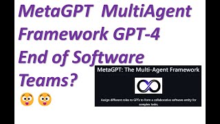 MetaGPT  Multiagent Framework GPT-4  End of Software Teams ?  😲😲😲😲😲