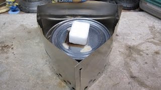 Trangia Triangle - Modified to use Esbit - Boil Test #1