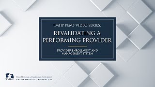 Archive - Revalidating A Performing Provider