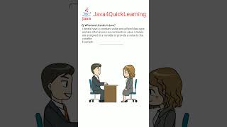What are Literals in Java #java #literals #datatypesinjava #interviewquestions #java4quicklearning