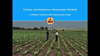 Cultural and Nutritional Management Priorities