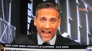 First take NBA stephen.a and max speak on clippers vs nuggets game-7