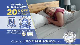 Semi Fitted Top Sheet - Fitted Bottom Sheet - Effortless Bedding Official Commercial