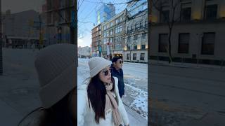 Casually strolling through downtown Toronto at -12°C 🇨🇦 #love #trending #viralvideo #viralshorts