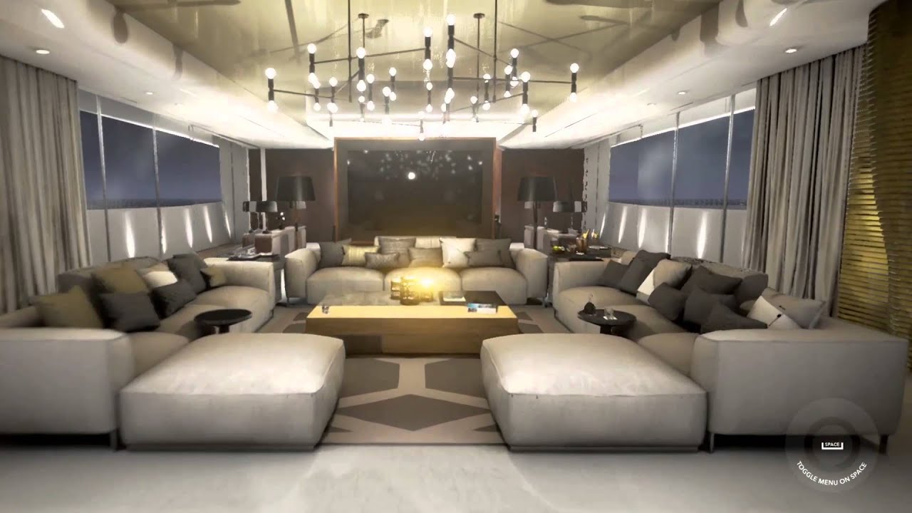 Galactica Luxury Yacht Virtual Tour By Case 3D - YouTube