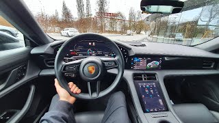 New Porsche Taycan 2022 Test Drive POV