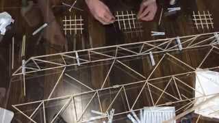 Building of a Balsa Wood Bridge (Time-Lapse)