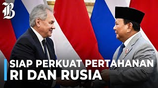 Prabowo Sambut Pejabat Rusia Sergei Shoigu di Istana