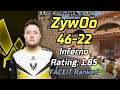 ZywOo plays Inferno 46Kills w/friends on FACEIT | Apr 27, 2024 #cs2 #pov