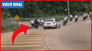 VIDEO Pelajar 'SPM' Berkonvoi Kena Kejar Polis Peronda