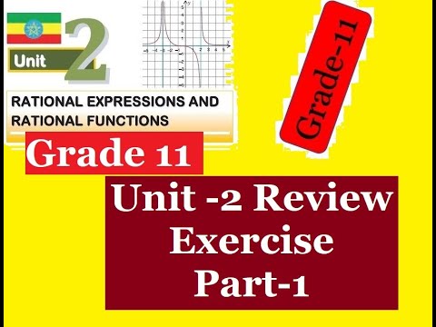 Mathematics Grade 11 Unit-2: Review Exercise On Unit Two Part-1@Girma21 ...