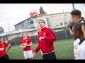 Angel Di Maria and Marcos Rojo - Street Reds uniting the city.