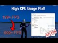 How To Fix High CPU Usage (GTX 1650 Fortnite) + Settings