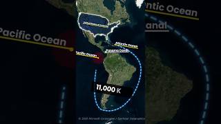 Why America🇺🇸  Built Panama🇵🇦 Canal? 🔥 #shorts #geography #maps #panama #usa #pacific #america