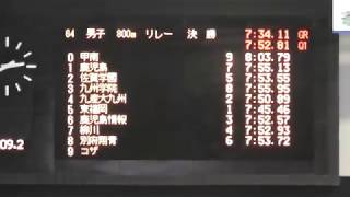 Ｒ1.7　第67回全九州高校選手権・競泳 4×200　フリーリレー決勝