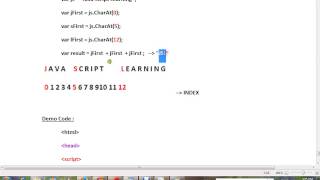 STRINGS CHARAT METHOD JAVASCRIPT DEMO